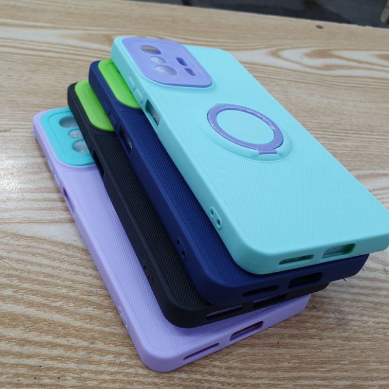 Ốp lưng Xiaomi Mi 11T / 11T Pro dẻo dày dặn chống sốc bảo vệ camera có iring