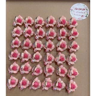 Hoa bột nail ( hồng ôm đá )