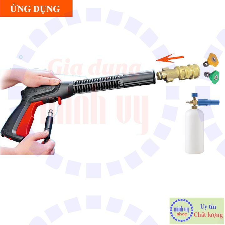 Khớp chuyển sung xịt dài sang nối nhanh máy rửa xe BOs