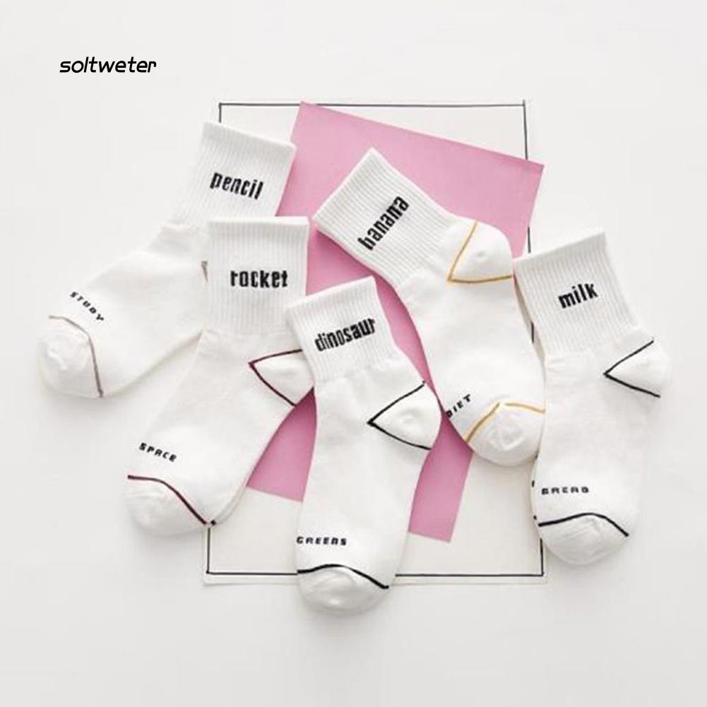 Tất chân ngắn in hình hoạt hình dễ thương cho nữ