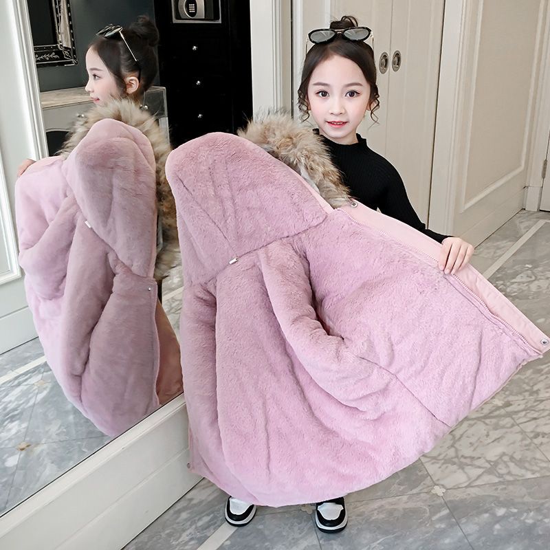 Áo Phao QC lót lông bé gái