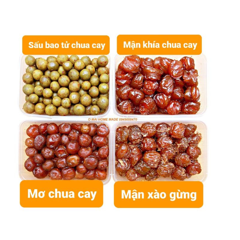 COMBO 2 KG Ô MAI - 4 HỘP Ô MAI HOT 500G/HỘP  - hình thật, hàng chuẩn