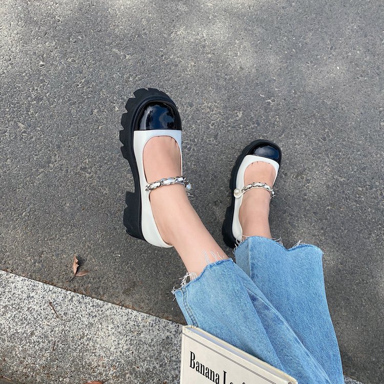 Fashion Ulzzang Platform Round Toe Loafers