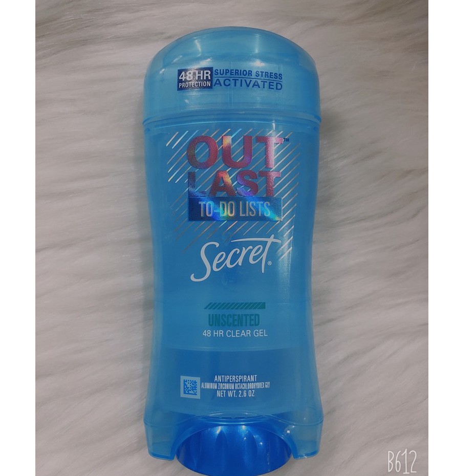 Lăn Khử Mùi Secret CLEAR GEL của Mỹ loại 73g