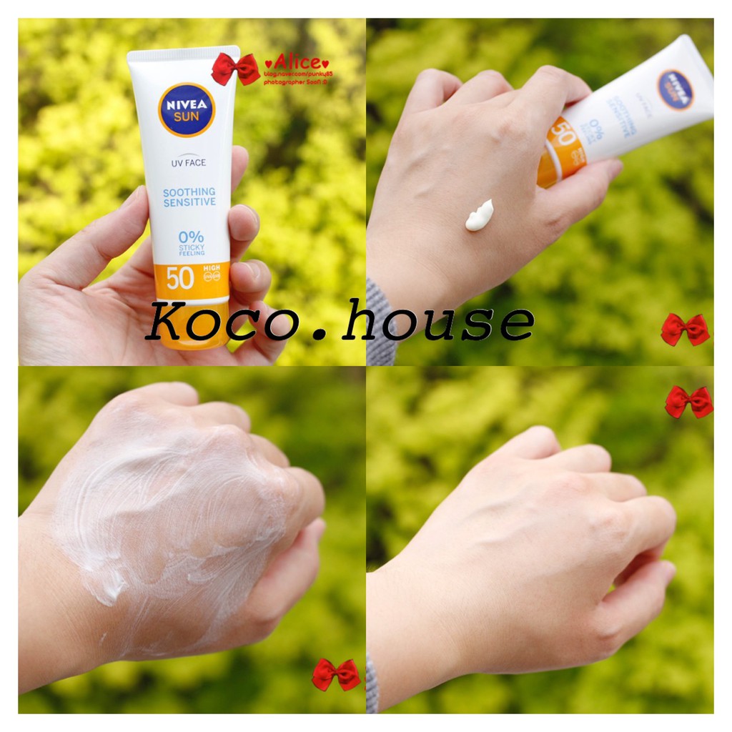 KEM CHỐNG NẮNG NIVEA SOOTHING SENSITIVE SPS50+ PA+++