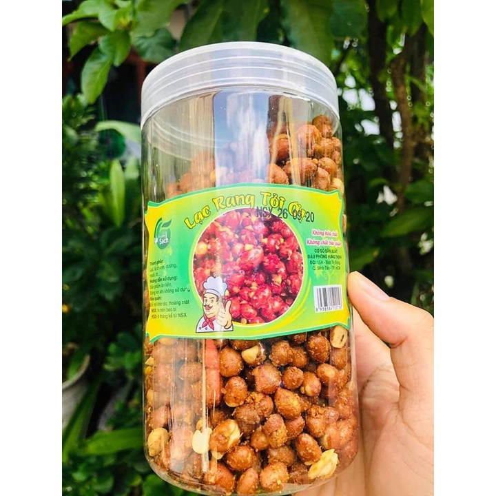 LẠC RANG TỎI Ớt HŨ PET 400GR -ĐẶC BIỆT NGON !!!