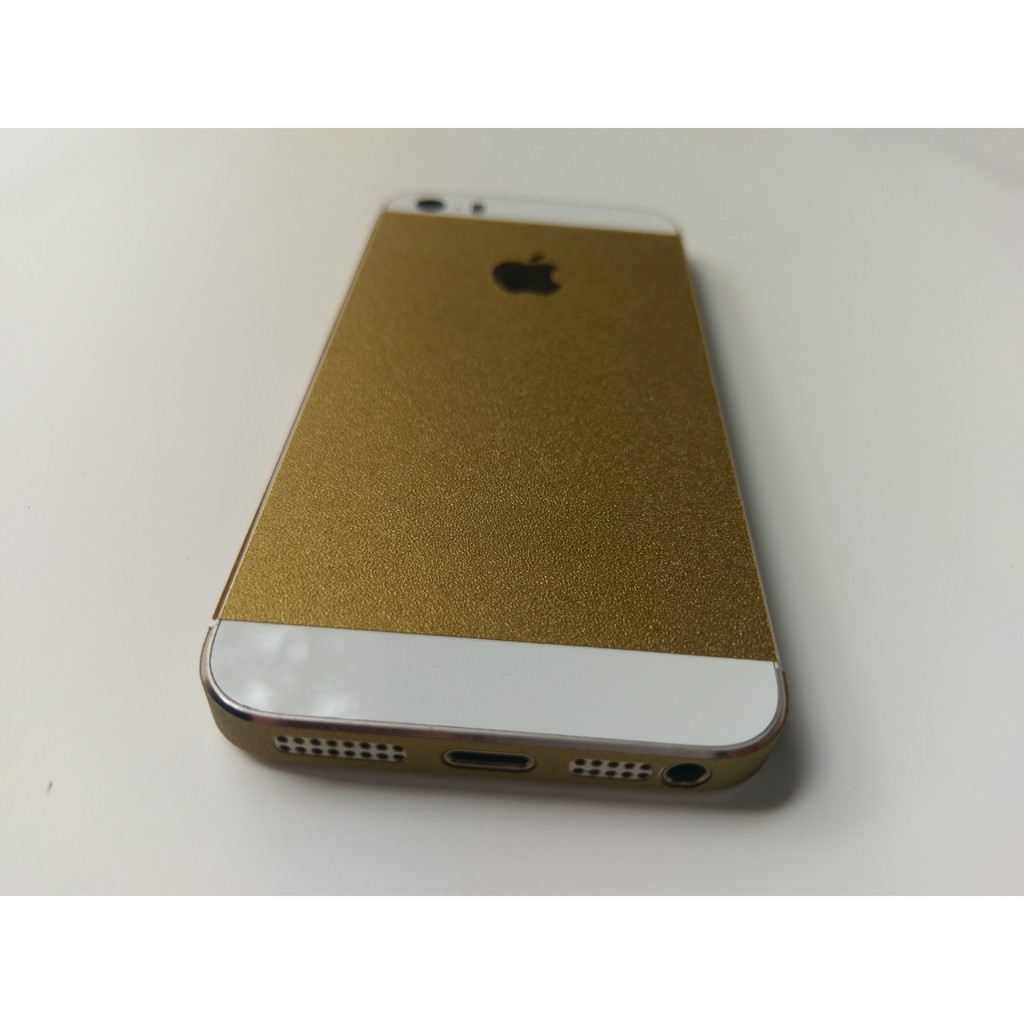 Skin dán nhũ vàng gold iphone 5/5S/5SE