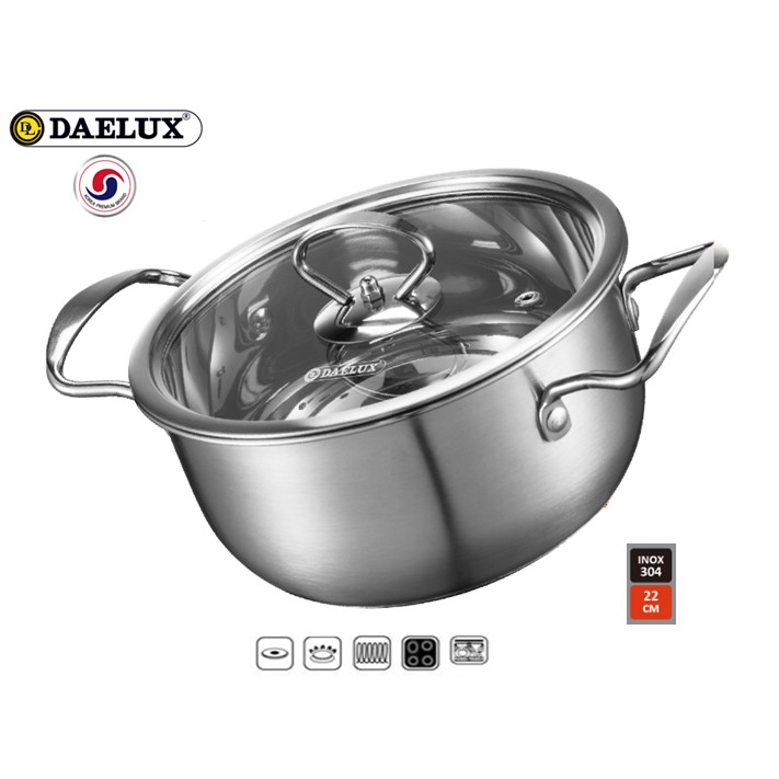 Bộ 2 nồi Inox Daelux GS2