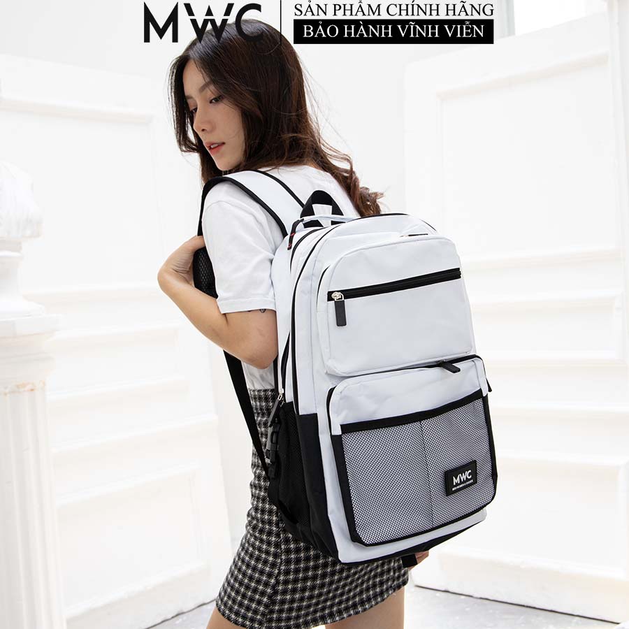 Balo MWC 1076 - Balô Nam Nữ Đi Học Đi Chơi, Cặp Đựng Laptop Đồ Dùng Cá Nhân Tiện Ích