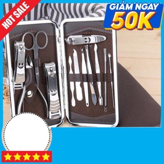 Bộ Dụng Cụ Cắt Móng Tay 12 Món Thép Không Gỉ, Sắc Bén, Gọn Gàng