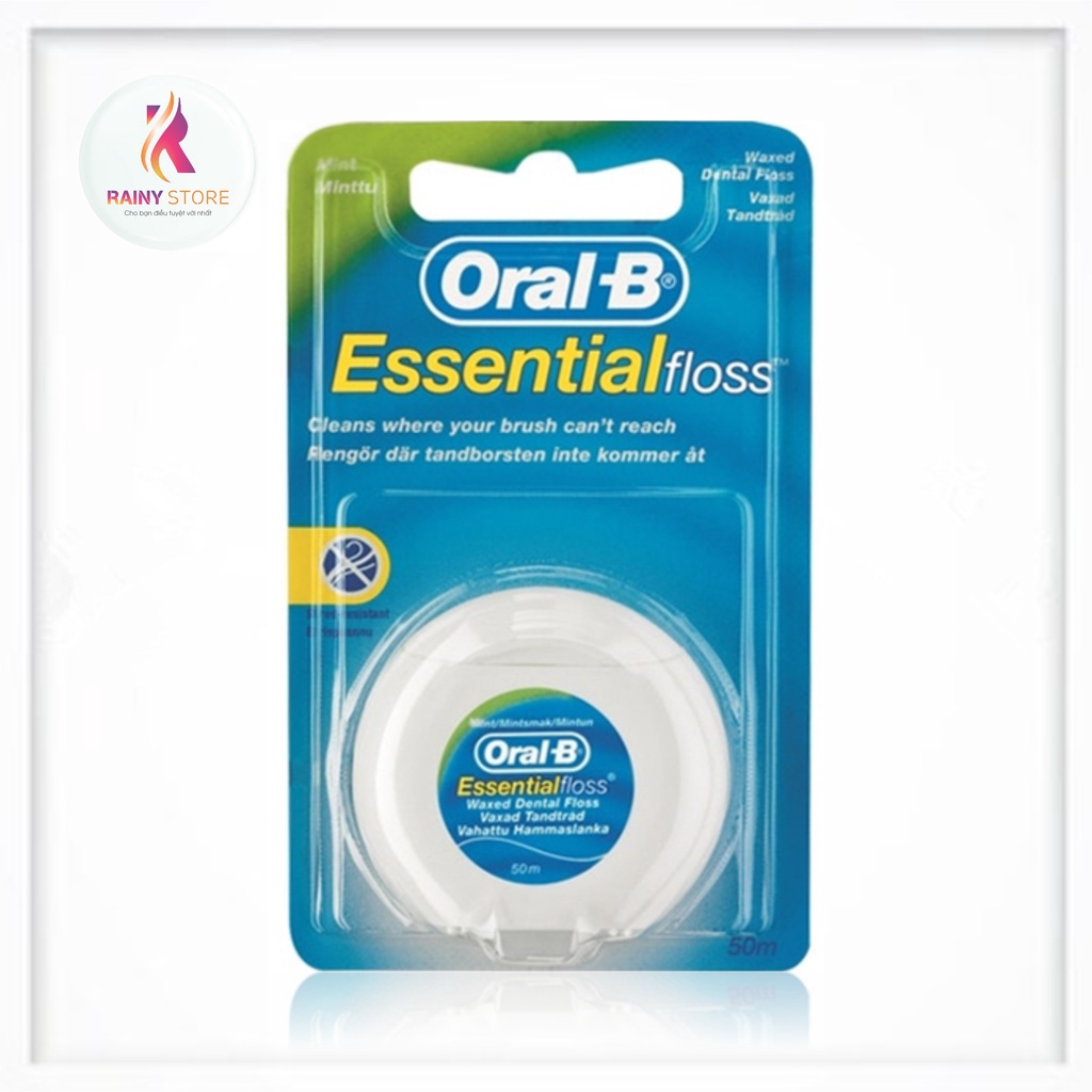 Chỉ nha khoa Oral-B Glide Essential Floss Mint 50m chính hãng của Anh