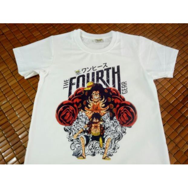 RẺ VÔ ĐỊCH- Áo thun one piece luffy gear 4 siêu ngầu kèm ảnh thật (in tại shop) - bán chạy nhất