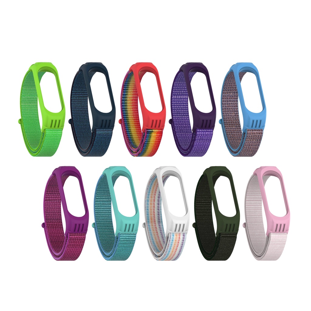 Dây Đeo Thay Thế Cho Đồng Hồ Thông Minh Xiaomi Mi Band 5 3 4 Bằng Silicone