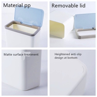 Desktop trash can creative high-quality plastic clamshell office small debris small storage bin