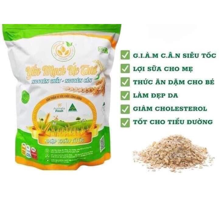 1kg Yến mạch Úc oganic.