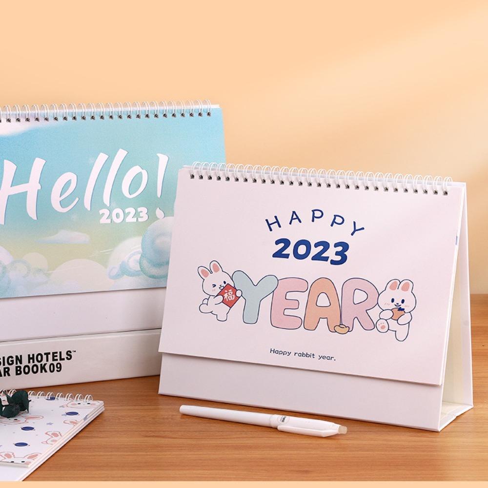 Lịch Để Bàn 2023 Họa Tiết Hoạt Hình Dễ Thương Sắp Xếp Gọn Gàng