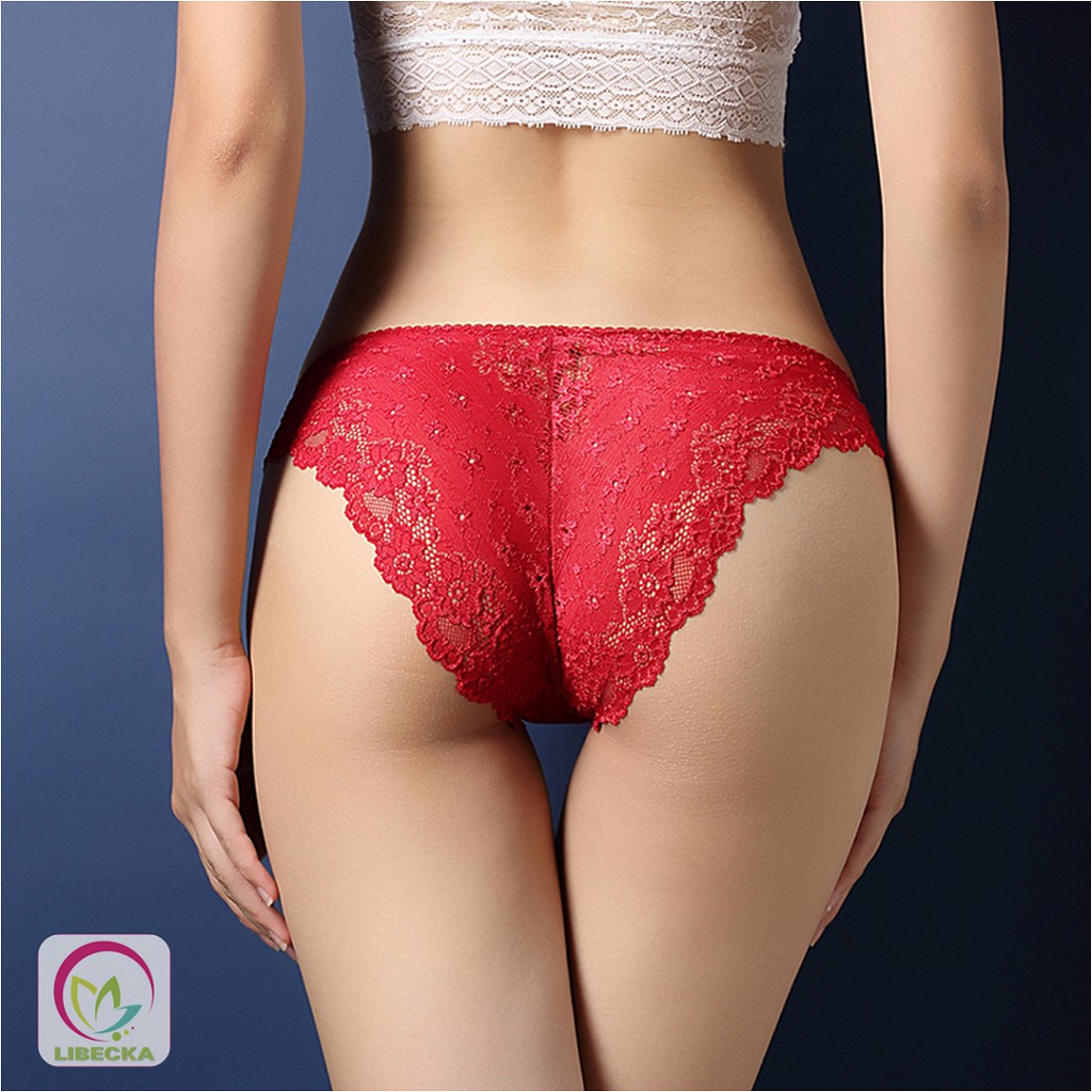 Quần lót nữ Ren mềm cao cấp bền đẹp dễ thương kháng khuẩn thông thoáng chuẩn Hàn Quốc Sexy gợi cảm LIBECKA QLN09 | BigBuy360 - bigbuy360.vn