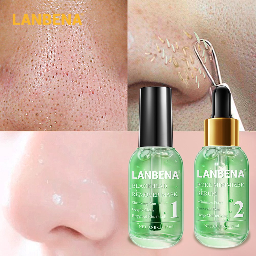 Bộ Tinh Chất Trà Xanh LANBENA 17ml Giúp Loại Bỏ Mụn Đầu Đen | BigBuy360 - bigbuy360.vn