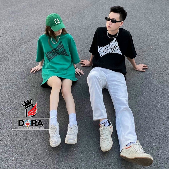 Áo thun cotton Thái form rộng tay lỡ cao cấp chất ngầu cặp đôi nam nữ