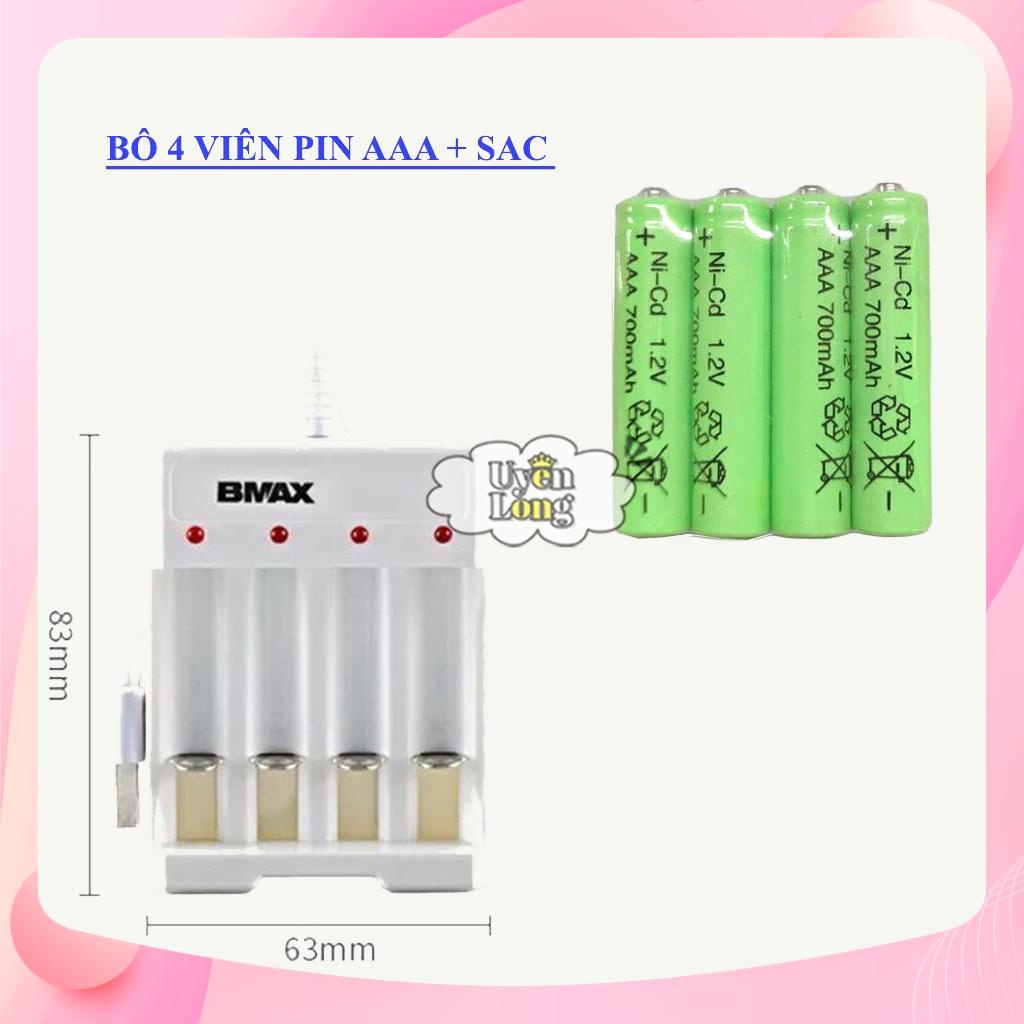 Bộ Pin Sạc Và Sạc Pin AA, AAA - 700mAh Các Loại