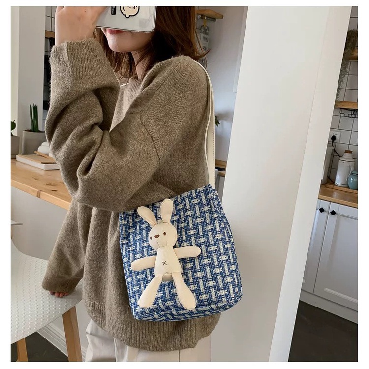 Túi vải canvas tote đeo chéo đựng đồ thời trang mini đeo vai đi chơi đẹp giá rẻ HABAVITI