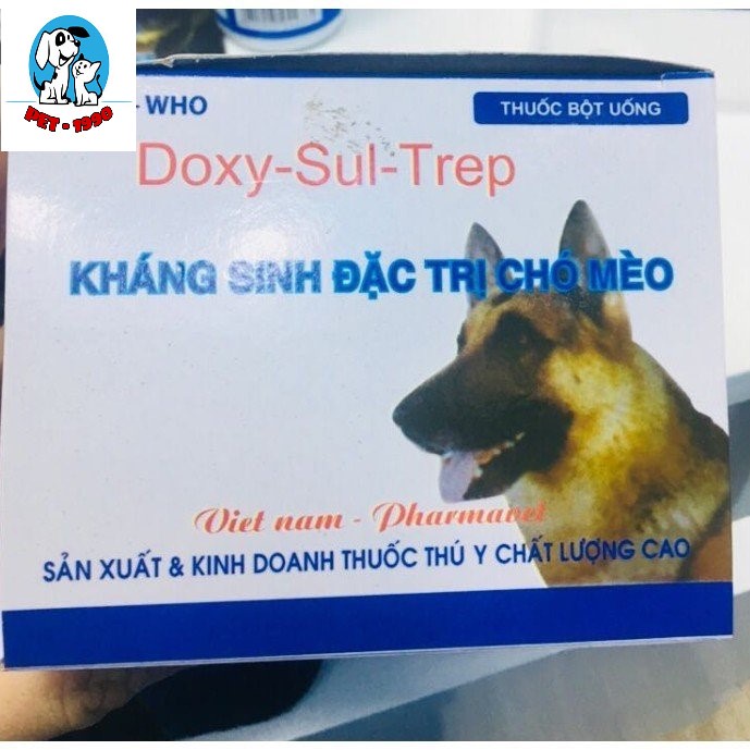Bột Uống Doxy - Sul - Trep Kháng Sinh Cho Mèo Gói