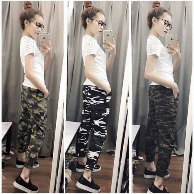Quần lính còn màu xanh. 75k