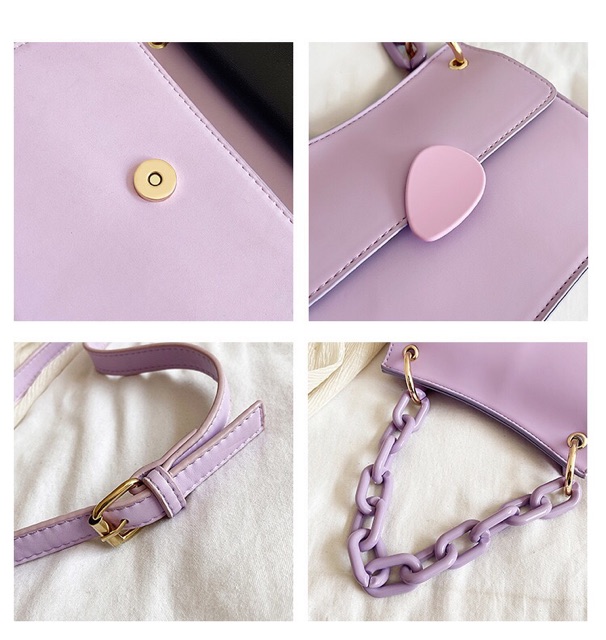 Túi đeo chéo thời trang dây xích bản to siêu hot - TS235