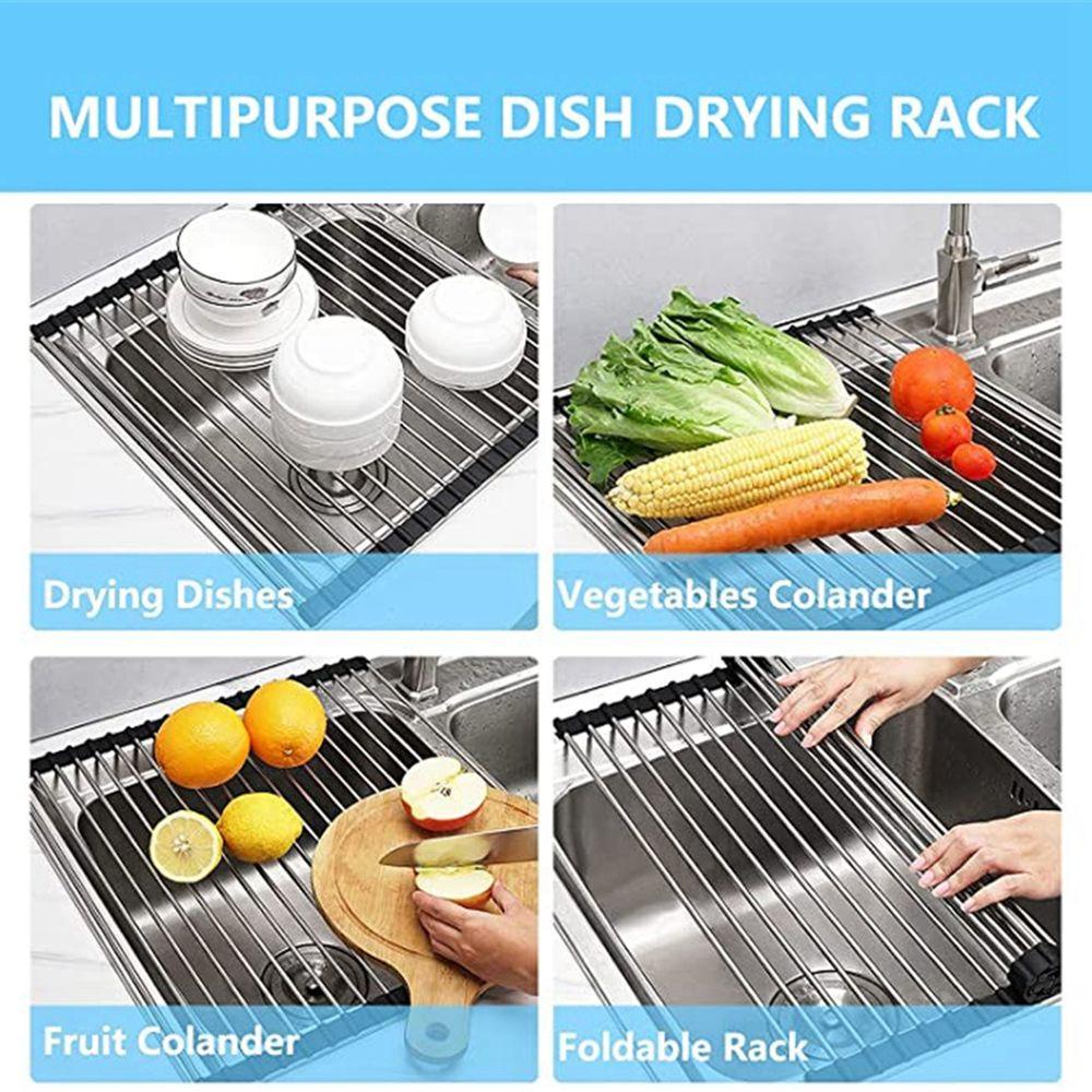 Khay Úp Chén Đĩa Ráo Nước Có Thể Gấp Gọn Tiện Dụng Cho Nhà Tắm