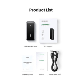 Bộ thu âm thanh Bluetooth 5.0 UGREEN CM402 80895