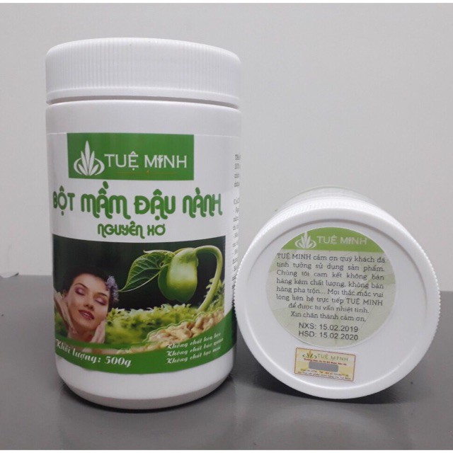 Combo 02 kg (04 hộp) Mầm Đậu nành nguyên sơ Tuệ Minh, đảm bảo chất lượng, vệ sinh ATTP