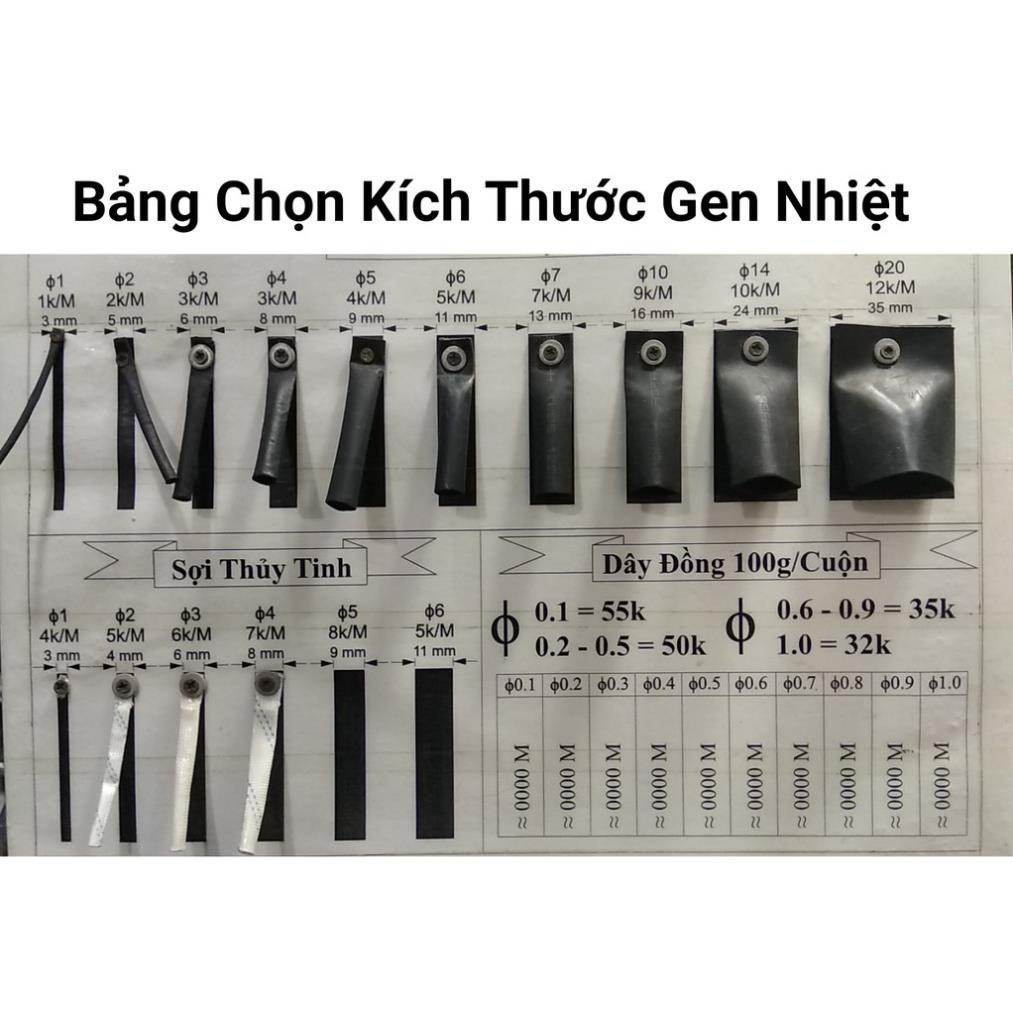 Gen Co Nhiệt Dài 1m Màu Sắc Ngẫu Nhiên