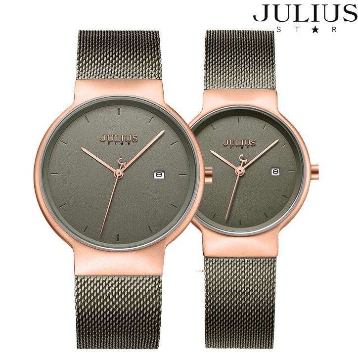 Đồng hồ cặp Julius Star Js009 dây thép