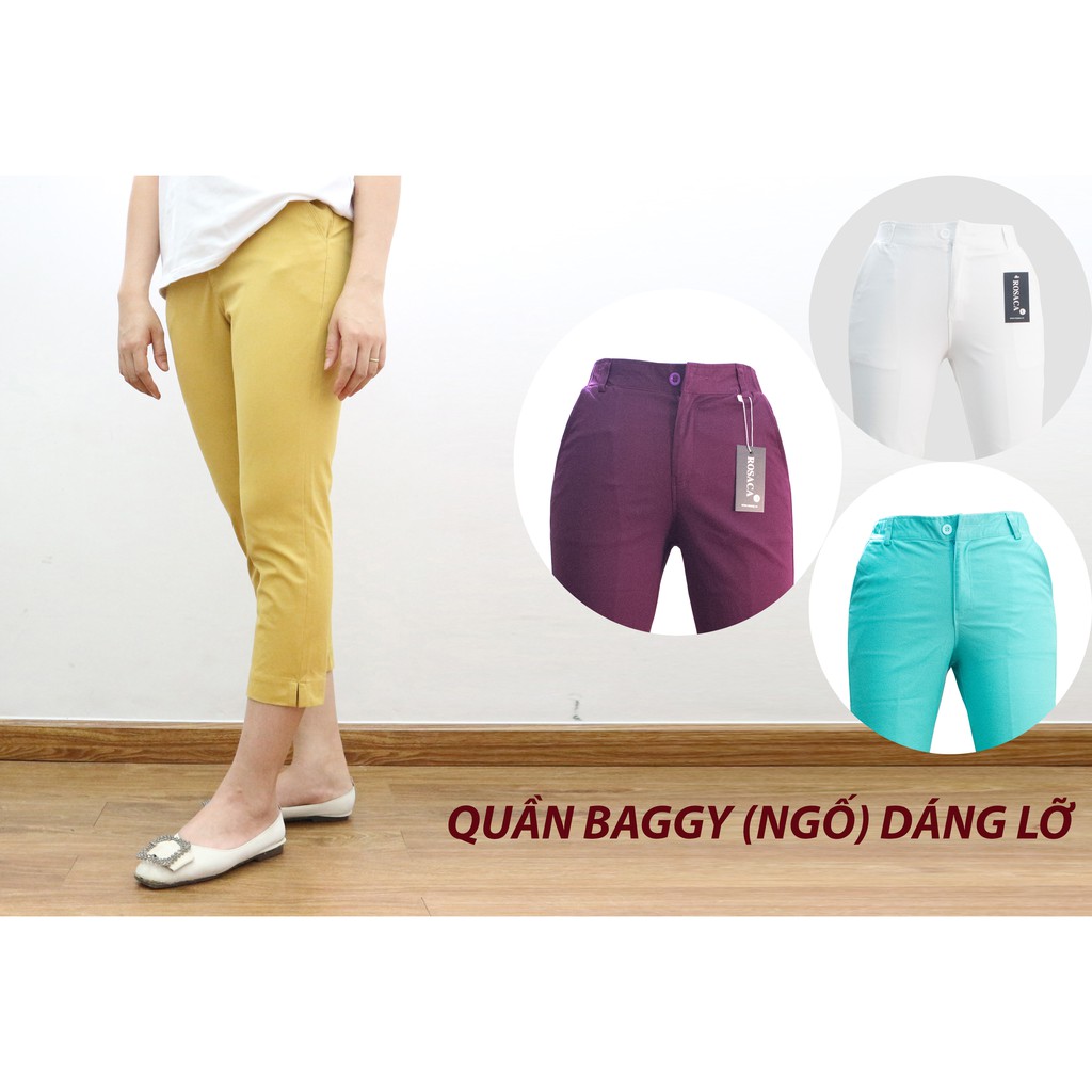 Quần Lỡ Nữ 9 Tấc -  chất Kaki Đẹp, Tốn Dáng