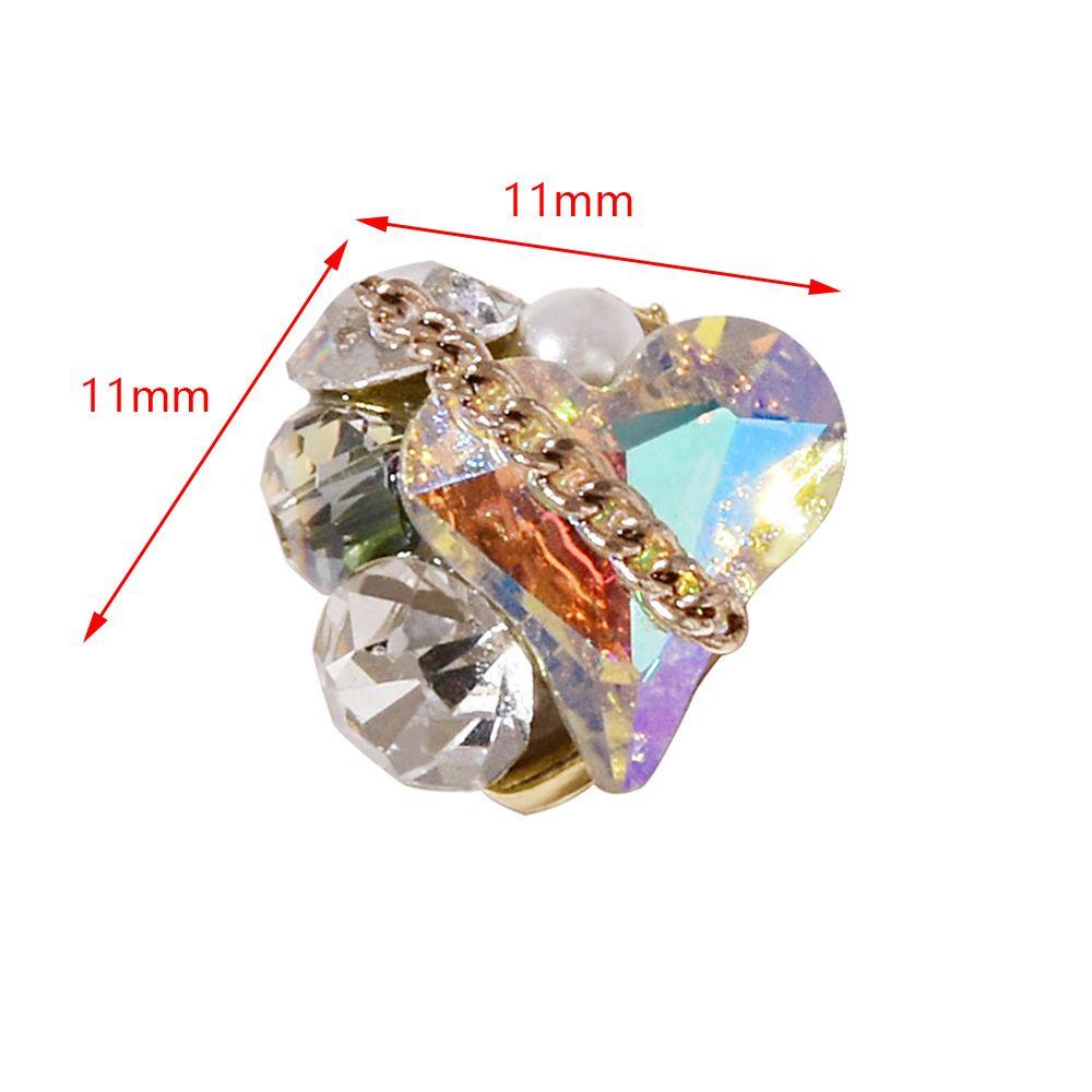 NIUYOU Hạt Đá 3D Lấp Lánh Đính Móng Nghệ Thuật