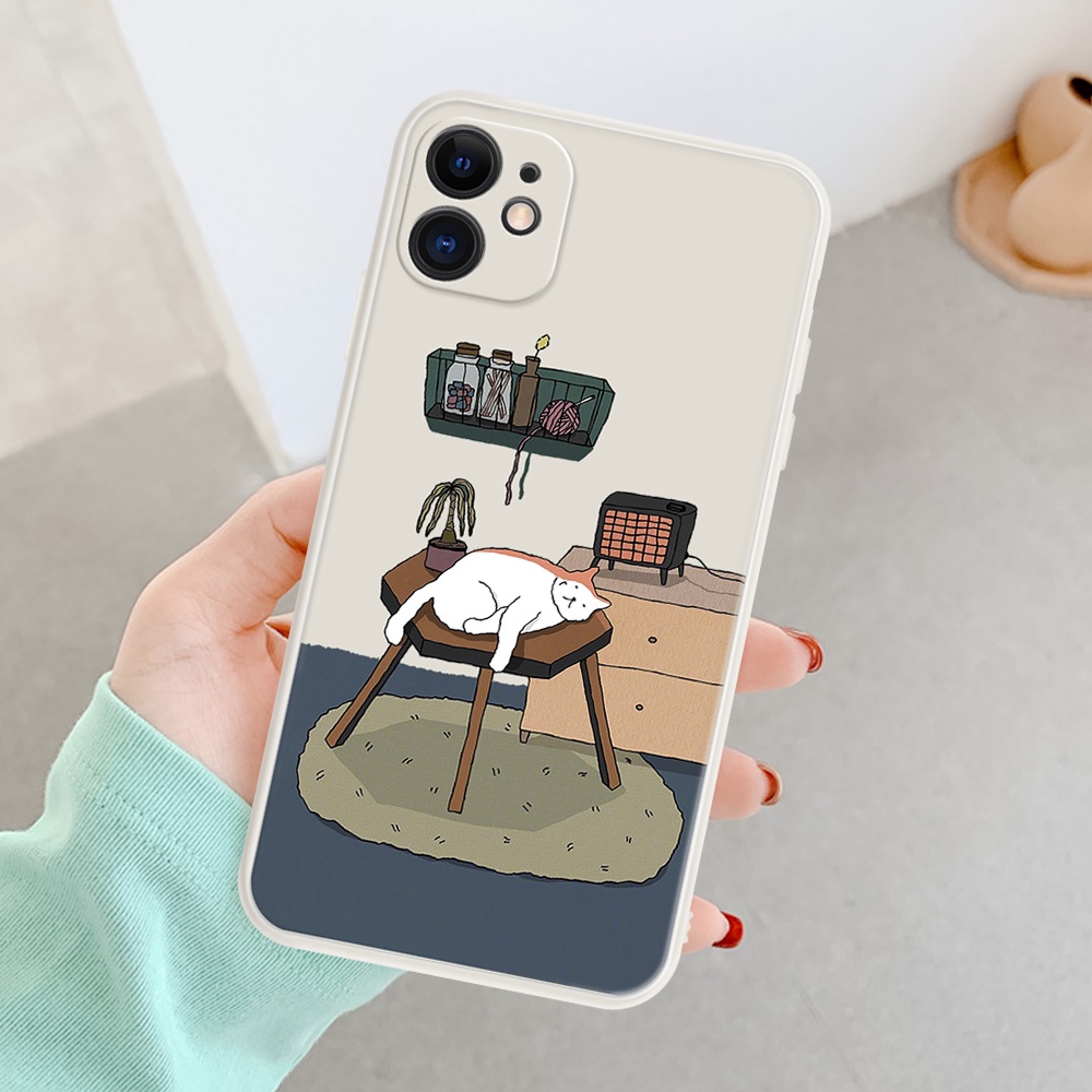 Ốp điện thoại in hình mèo lười chống trầy cho Redmi Note 10 8 9 9T Pro Max Redmi 10 10S 4G Pro Max Redmi 9 9A