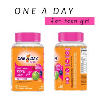 BEAUTYBOXHN [Kẹo vitamin One A Day Teen Vitamins For Her Gummies Assorted 70v]