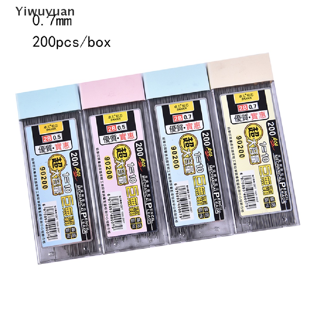 Hộp 200 Ngòi Chì Graphite 2B Cho Bút Chì Bấm