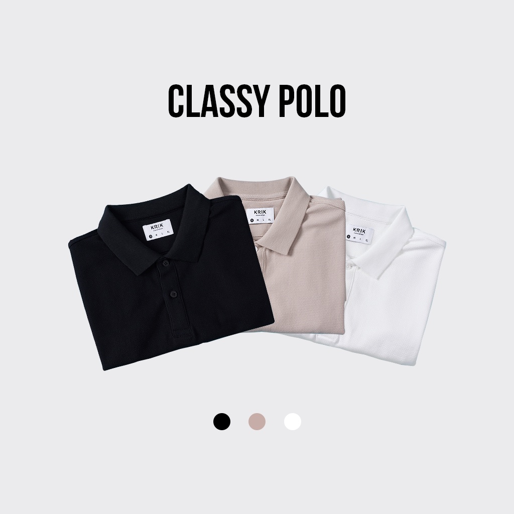 Áo Polo Nam KRIK Form Slimfit Vừa Vặn, Chất Vải Cotton Thoáng Mát, Co Dãn 4 Chiều PL0198