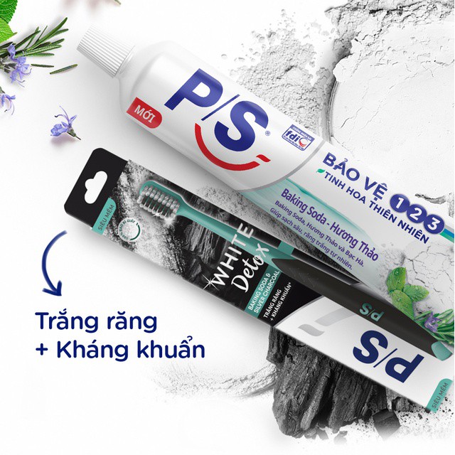 Kem đánh răng P/S Bảo Vệ 123 Baking Soda - Hương Thảo loại 180g