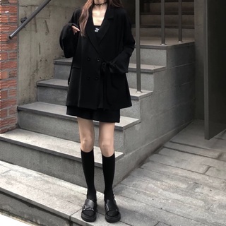 [SẴN-tặng quần short] Áo khoác oversized cổ giả vest cách tân form rộng phong cách ulzzang Hàn Quốc SAM SAM BOUTIQUE
