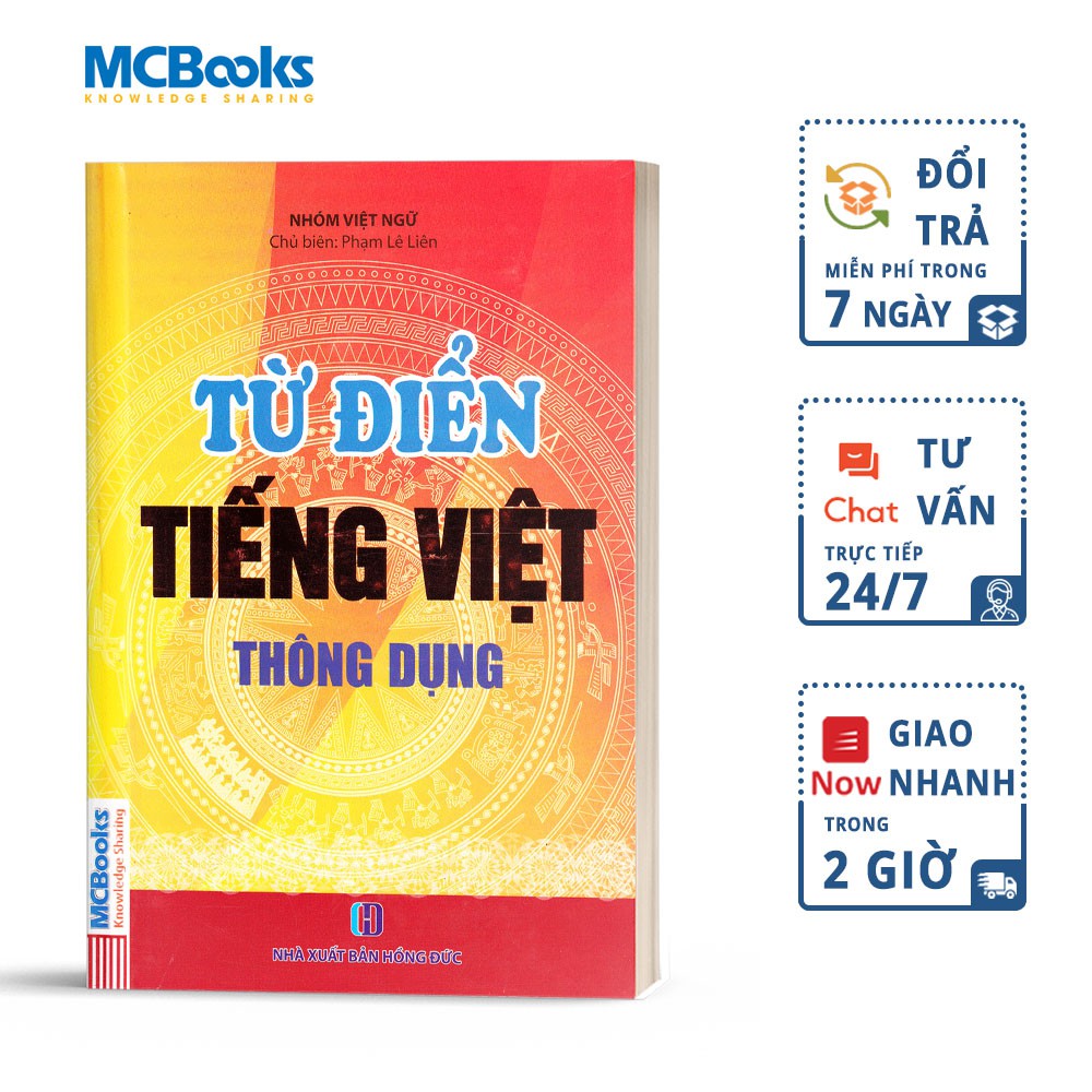 Sách Từ Điển Tiếng Việt Thông Dụng ( Bìa Đỏ ) MCBooks