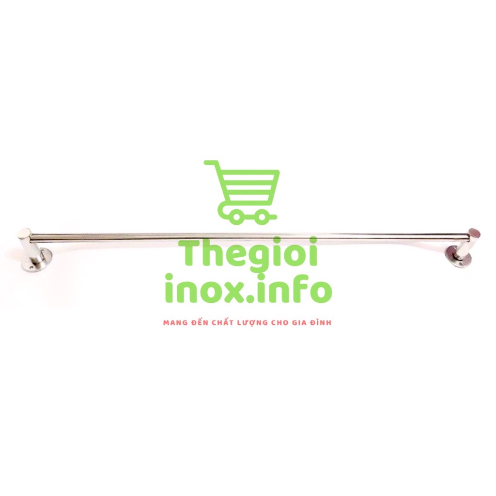 Máng khăn đơn/đôi INOX 201 - Thanh treo khăn Cao Cấp Tặng Kèm Đinh Vít + Tắc Kê