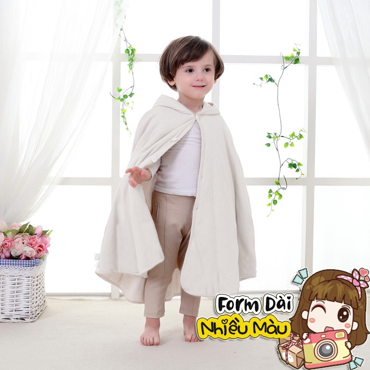 Nhiều Màu - Áo Khoác Choàng Form Dài Cho Bé Trai Và Gái