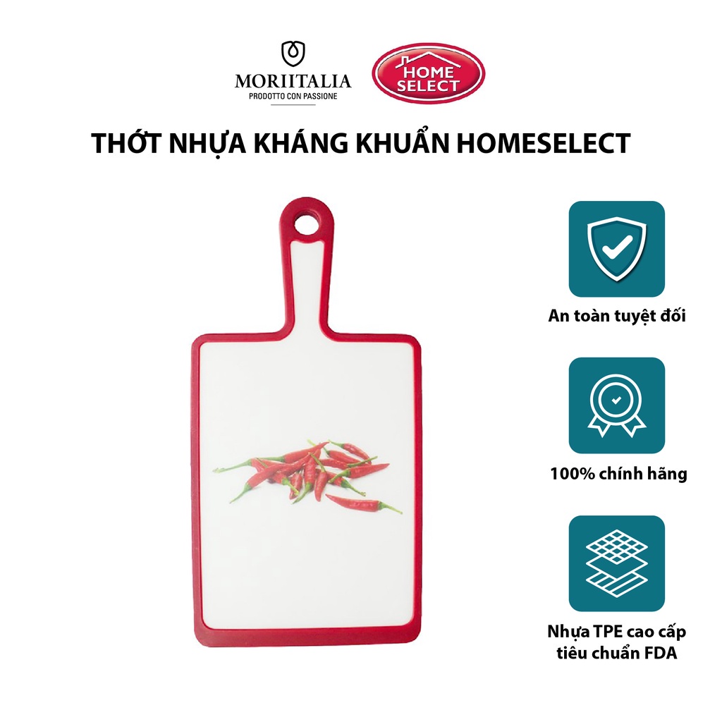 [Mã BMBAU50 giảm 7% đơn 99K] Thớt nhựa Homeselect kháng khuẩn độ bền cao Moriitalia CX0004