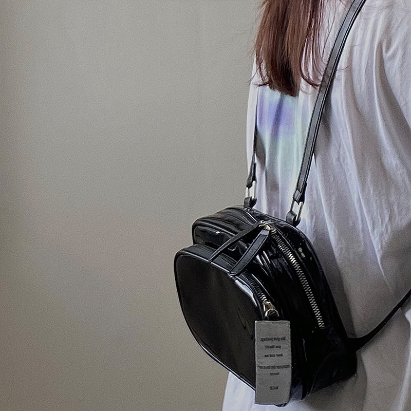 Ba Lô Đi Học Màu Đen Trơn Dễ Phối Đồ Thời Trang Cho Nữ