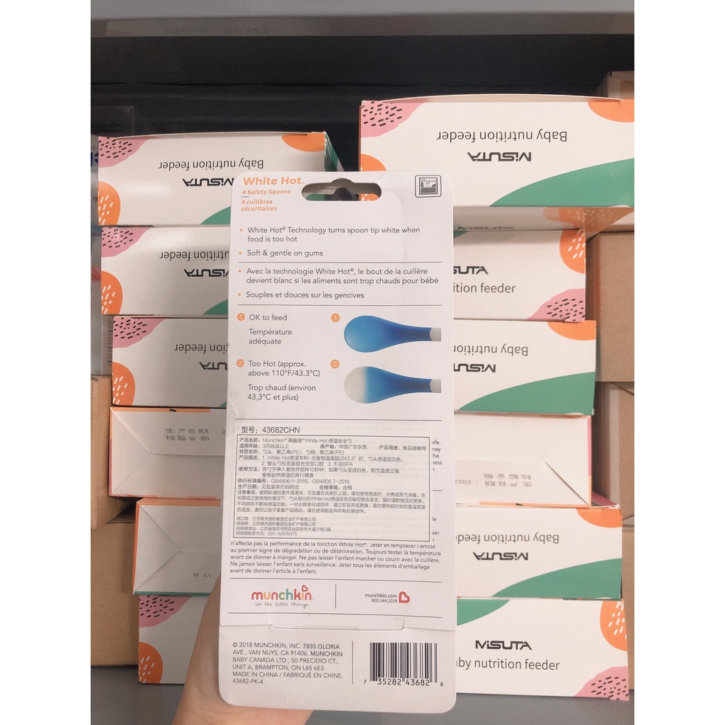 Thìa Báo Nóng Munchkin, Thìa Ăn Dặm Cho Bé Babibu - TBNM