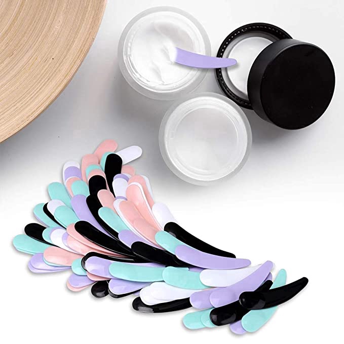 [Hàng mới về] Set 10 muỗng múc kem/mặt nạ/kem mắt làm đẹp cho da mặt dùng một lần nhỏ gọn