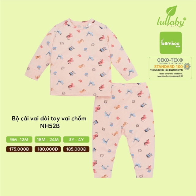 LULLABY - Bộ cài vai tay dài vai chồm NH52B