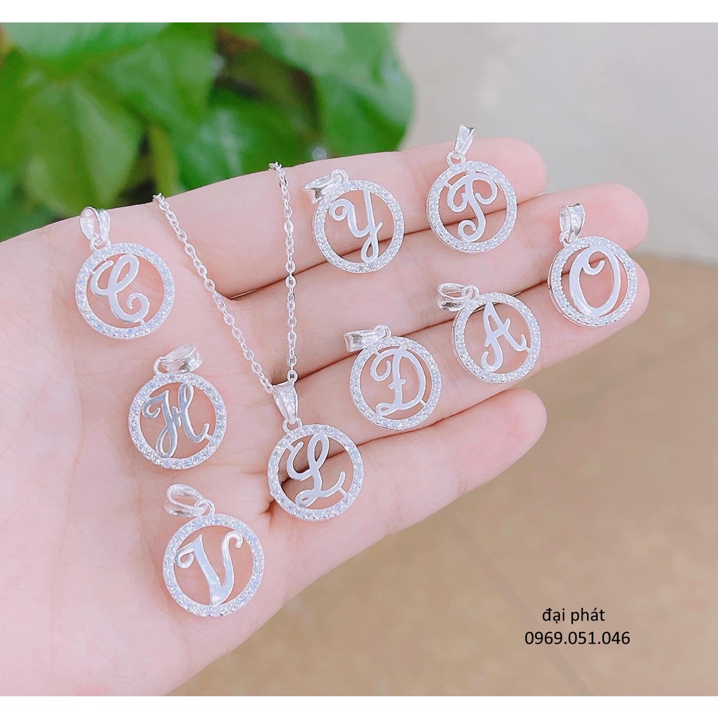 DÂY CHUYỀN CHỮ CÁI , xinh sắn , ý nghĩa vô cùng luôn ạ , bạc ta nguyên chất luôn sáng bóng theo thời gian